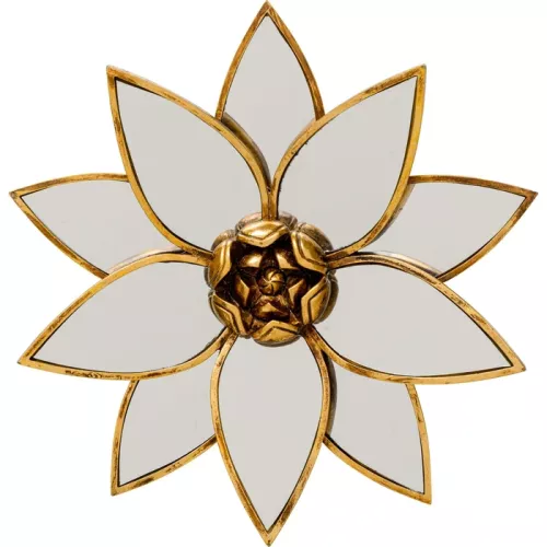 Väggdekor Lotus spegel Ø33 cm
