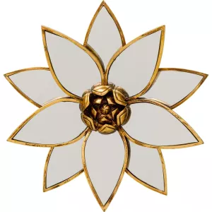 Väggdekor Lotus spegel Ø33 cm