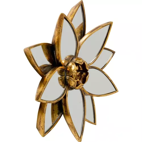 Väggdekor Lotus spegel Ø33 cm