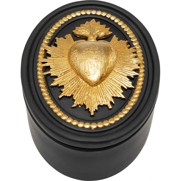 Dekorburk Flaming Heart 9 cm