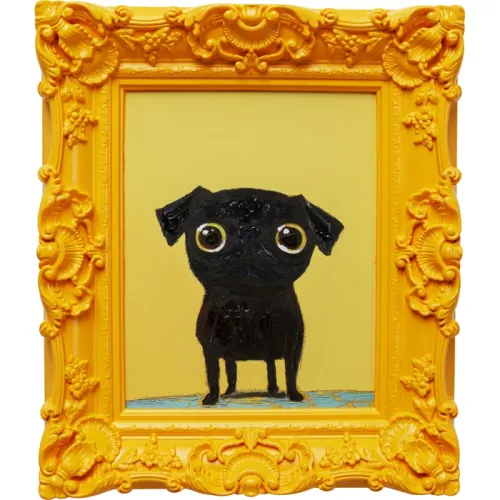 Inramad tavla Sweet Dog Eyes, 30×35 cm