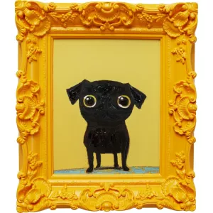 Inramad tavla Sweet Dog Eyes, 30×35 cm