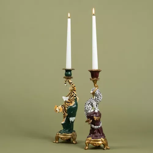 Ljusstake Elegant Leopard 33 cm