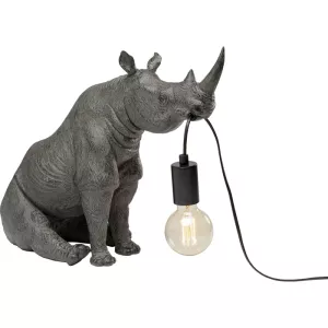 Bordslampa Sitting Rhino – Noshörning, 42 cm