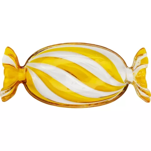 Dekorskål Candy gul 35 cm