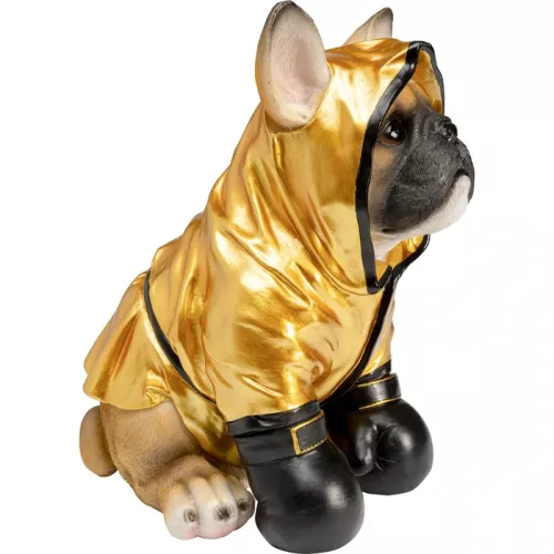 Sparbössa Boxing Dog 26 cm guld och svart