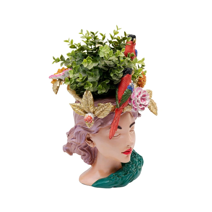 Vas Paradise Lady, 35 cm, Flerfärgad, mått 35 cm, sedd från sidan
