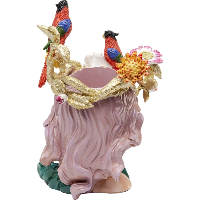 Vas Paradise Lady, 35 cm, Flerfärgad, mått 35 cm, sedd bakifrån
