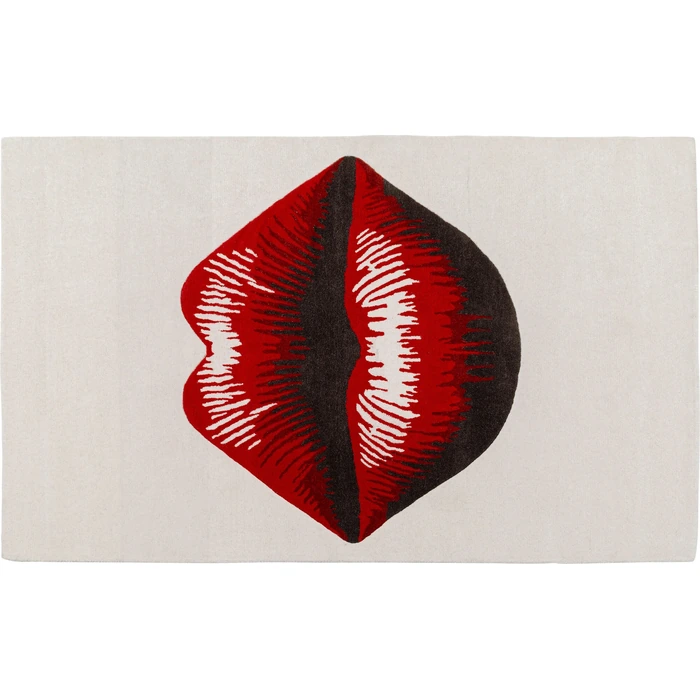 Matta Lips röd/vit 170x240 cm