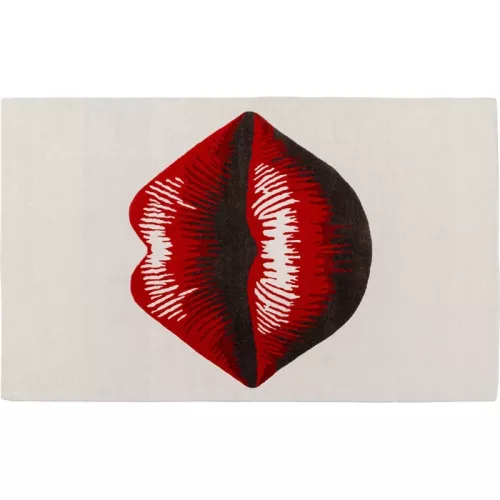 Matta Lips röd/vit 170x240 cm