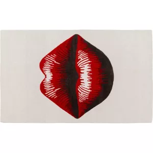Matta Lips röd/vit 170x240 cm