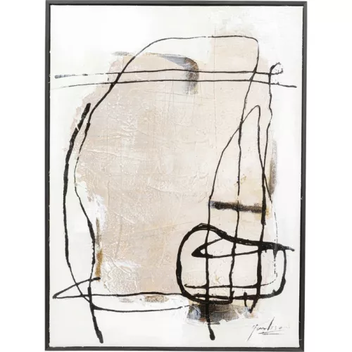 Tavla Dust grå, 55 × 75 cm