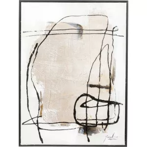 Tavla Dust grå, 55 × 75 cm