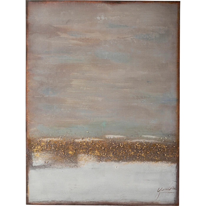 Tavla Abstract Horizon grå/blå 55×75 cm