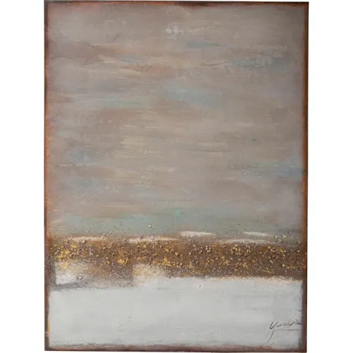 Tavla Abstract Horizon grå/blå 55×75 cm