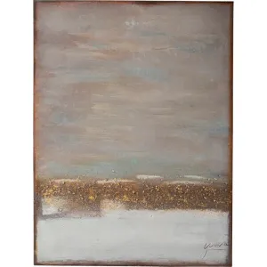 Tavla Abstract Horizon grå/blå 55×75 cm