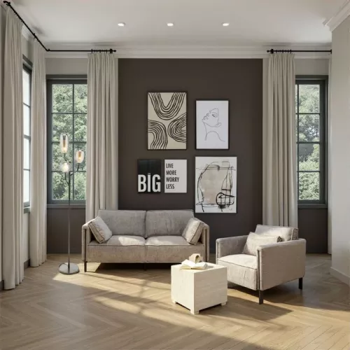 Tavlor Big Live More 2-pack svartvit