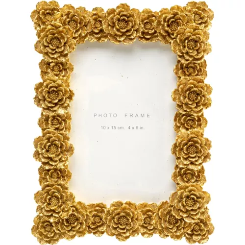 Fotoram Flower guld 10x15 cm