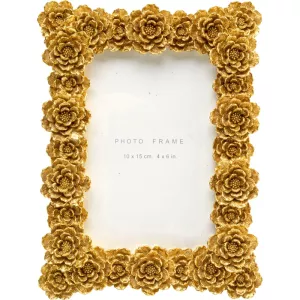 Fotoram Flower guld 10x15 cm