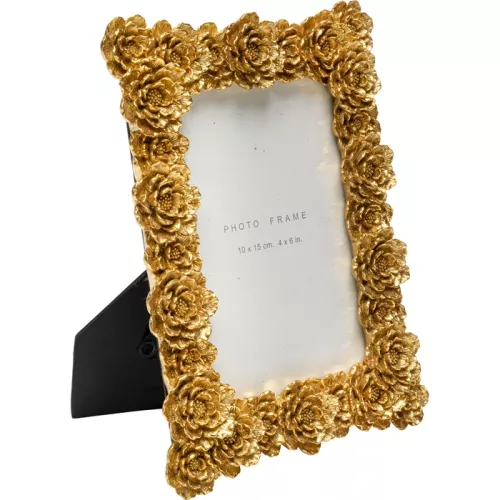 Fotoram Flower guld 10x15 cm