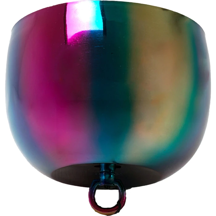 Golvlampa Rainbow guld Ø35 cm, Guld/Flerfärgad, diameter 35 cm, sedd bakifrån