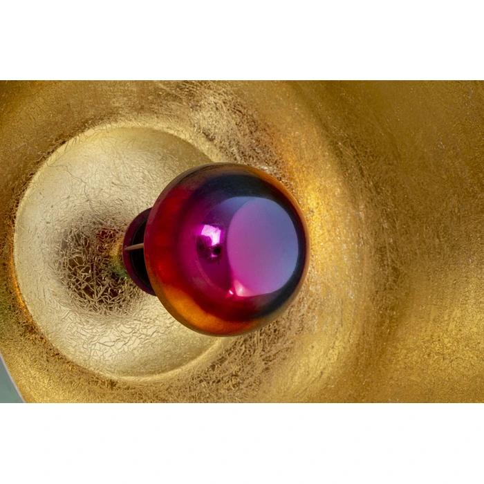 Golvlampa Rainbow guld Ø35 cm, Guld/Flerfärgad, diameter 35 cm, sedd ovanifrån