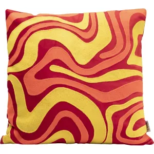 Prydnadskudde Electric Feeling Röd/Gul 45x45 cm