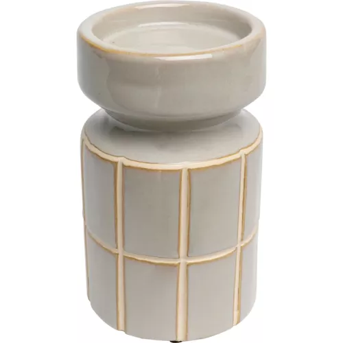 Ljusstake Bliss Tile ljusblå, 18 cm
