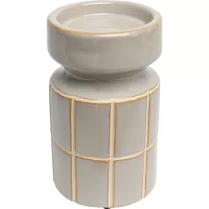 Ljusstake Bliss Tile ljusblå, 18 cm