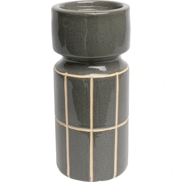 Ljusstake Bliss Tile blå, 25 cm