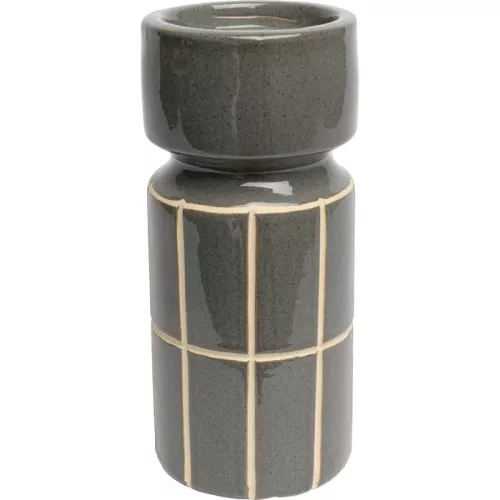 Ljusstake Bliss Tile blå, 25 cm