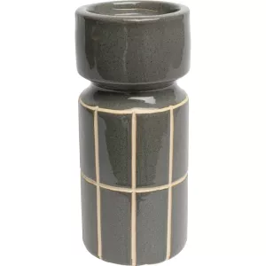 Ljusstake Bliss Tile blå, 25 cm