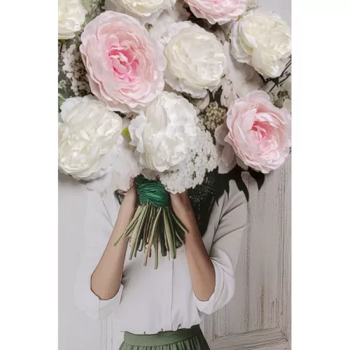 Canvastavla Flower Bouquet 94x64cm