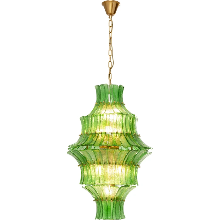 Taklampa Venezia Double Green Ø53 cm