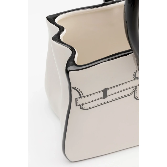 Vas Favola Bag vit, 31 cm, Vit/Svart, mått 31 cm, med fokus på konstruktion och utförande