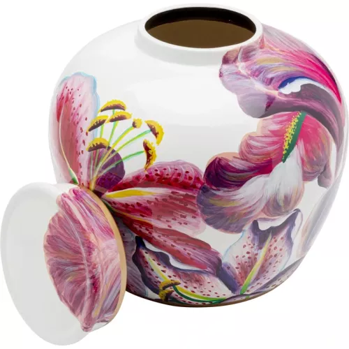Dekorationsburk Lillies rosa Ø27 cm