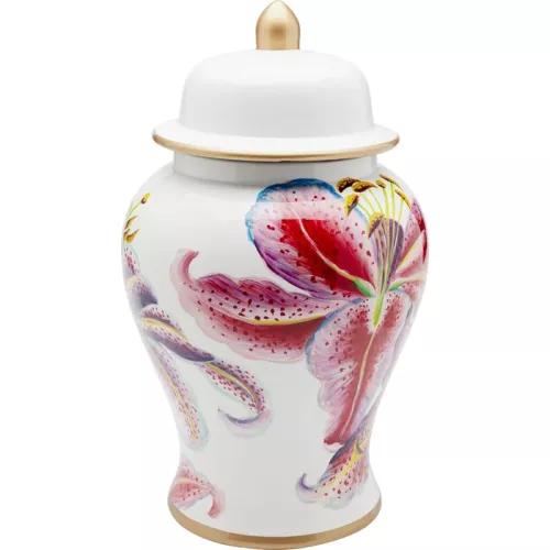 Dekorationsburk Lillies rosa Ø26 cm