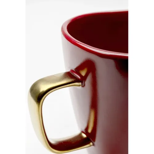Mugg Vibrations röd och guld