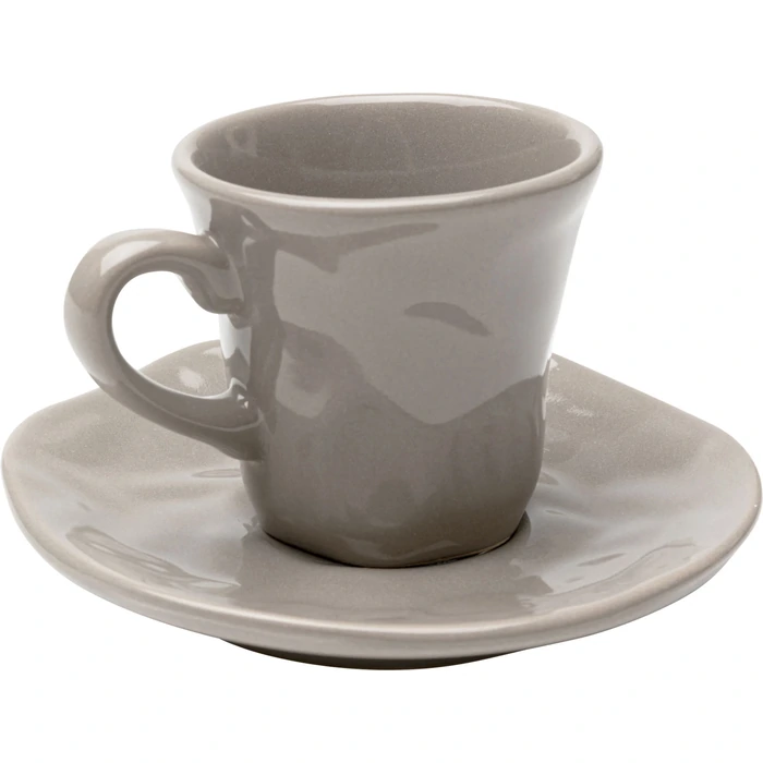 Espressokoppar Organic grå, 2-pack, mått 8.5 x 11.5 x 11.5 cm, i huvudvy