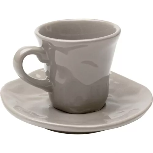 Espressokoppar Organic grå, 2-pack, mått 8.5 x 11.5 x 11.5 cm, i huvudvy