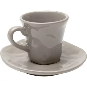 Espressokoppar Organic grå, 2-pack, mått 8.5 x 11.5 x 11.5 cm, i huvudvy