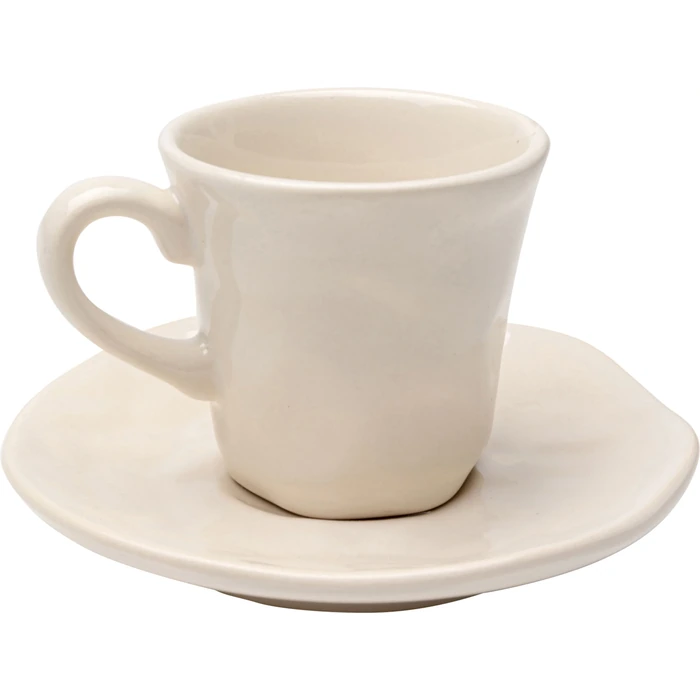 Espressokoppar Organic creme, 2-pack, Offwhite, mått 8.5 x 11.5 x 11.5 cm, i huvudvy