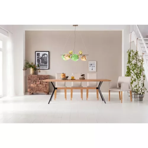 Taklampa Burbuja Colore flerfärgad 150 cm