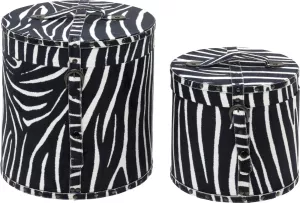 Förvaringslådor Wild Animal Zebra, 2 delar