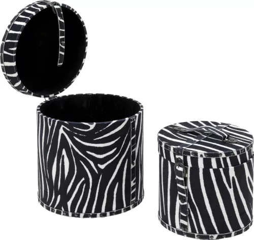 Förvaringslådor Wild Animal Zebra, 2 delar