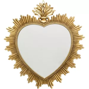 Väggdekoration Heart spegel 49x54 cm