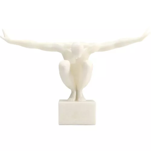Dekorationsfigur Athlet vit 50 cm