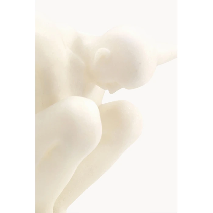 Dekorationsfigur Athlet vit 50 cm, mått 50 cm, med fokus på material och ytstruktur