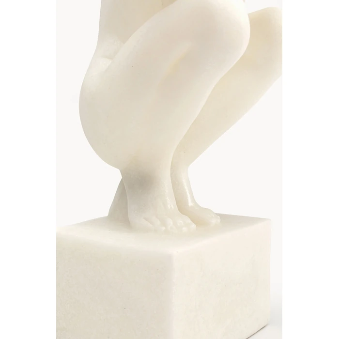 Dekorationsfigur Athlet vit 50 cm, mått 50 cm, med fokus på material och ytstruktur