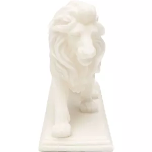Dekorationsfigur Lion vit 31 cm, mått 31 cm, sedd framifrån